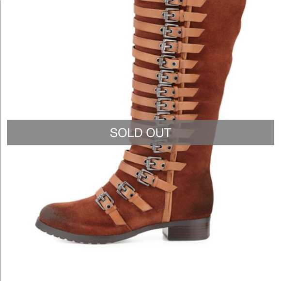 XCLT Luxury Rebel Leigh tall buckle boots - Picture 3 of 16